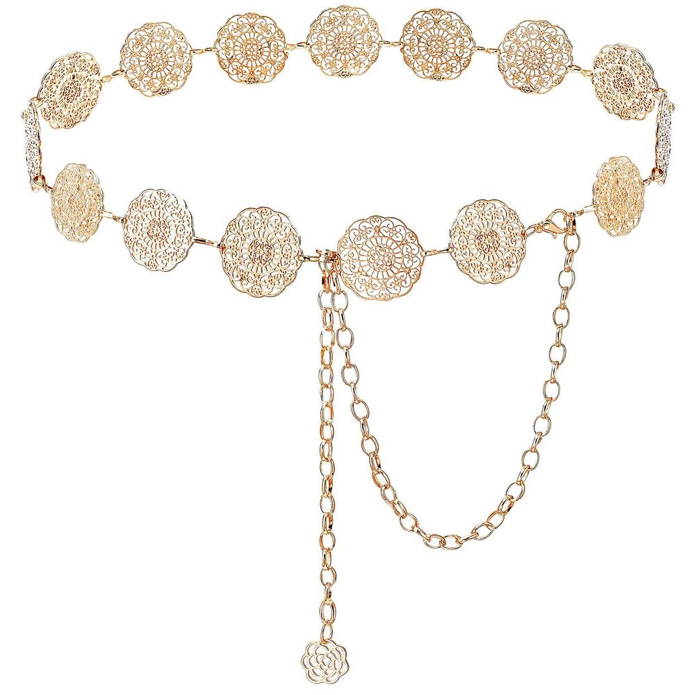 6228 Waist Chain For Women Metal Body Belt Belly Jewelry Dresses Jeans